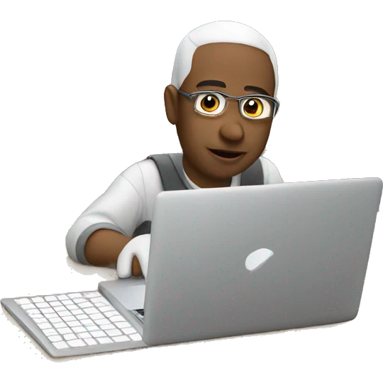 AI working on MacBook emoji emoji
