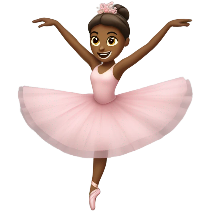 Ballerina spinning emoji