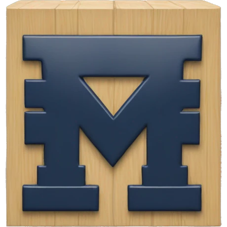 Michigan block M logo emoji