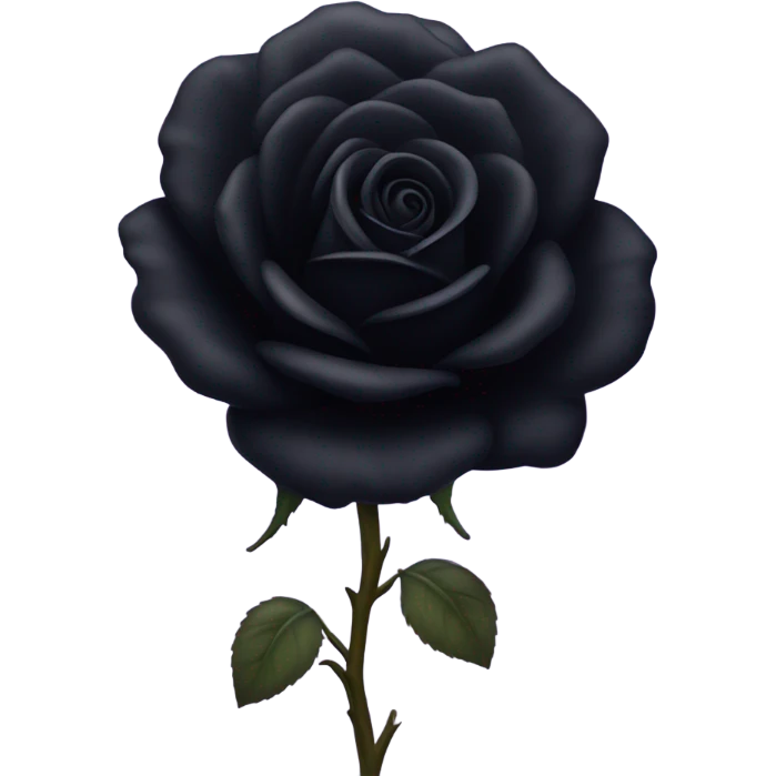 Black rose emoji