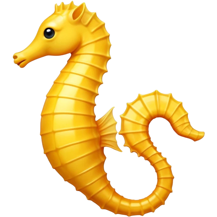 Yellow seahorse emoji