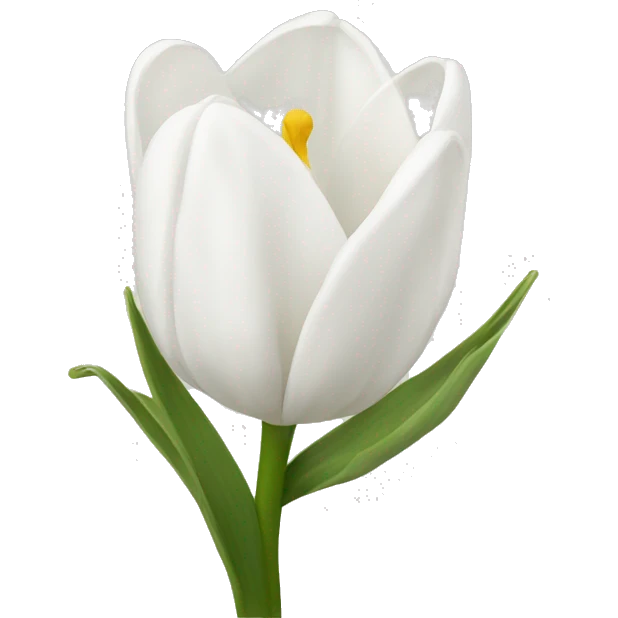 White tulpis emoji