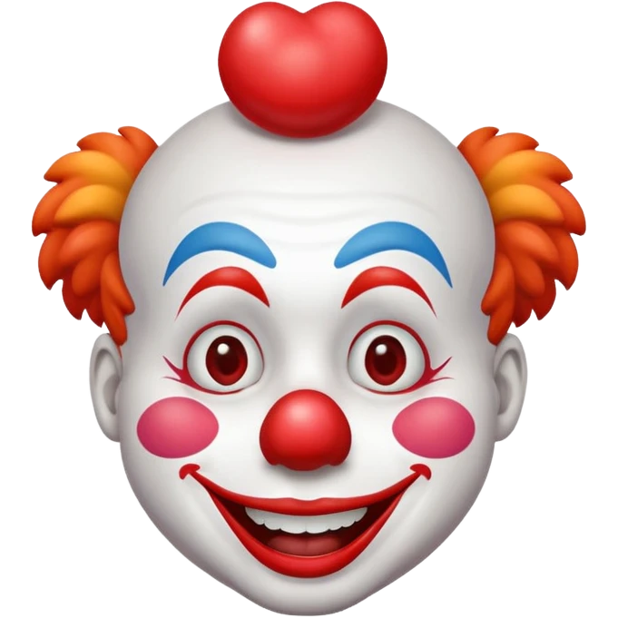 Palhaço mandando beijo emoji