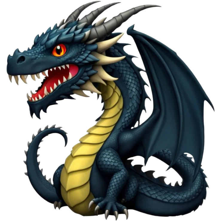Black dragon emoji