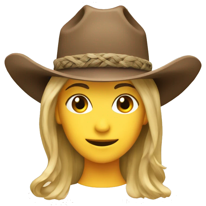 Coastal Cowgirl hat emoji
