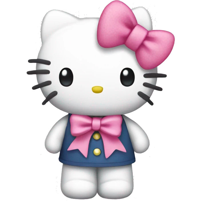 hello kitty with pink bow emoji