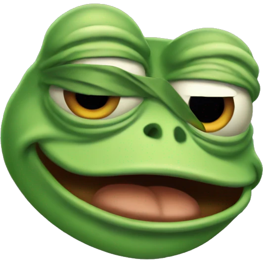 PEPE frog shocked emoji