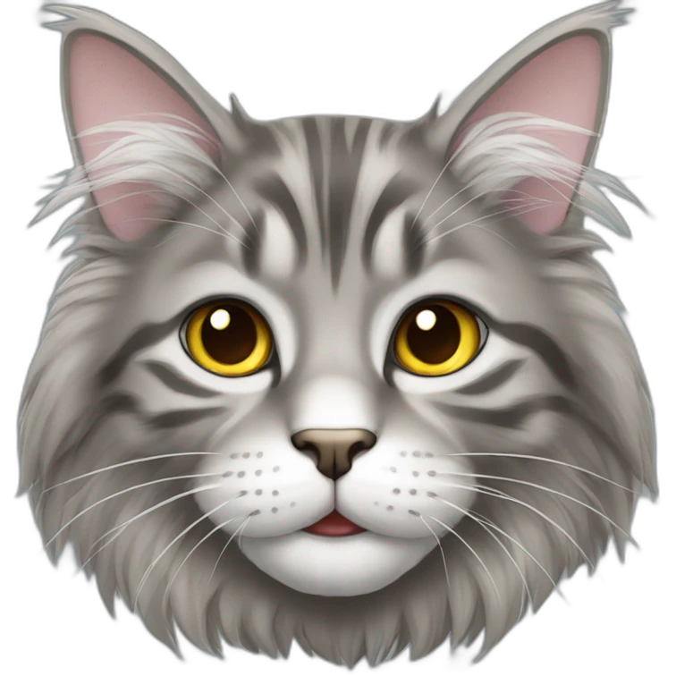 gray maine coon emoji