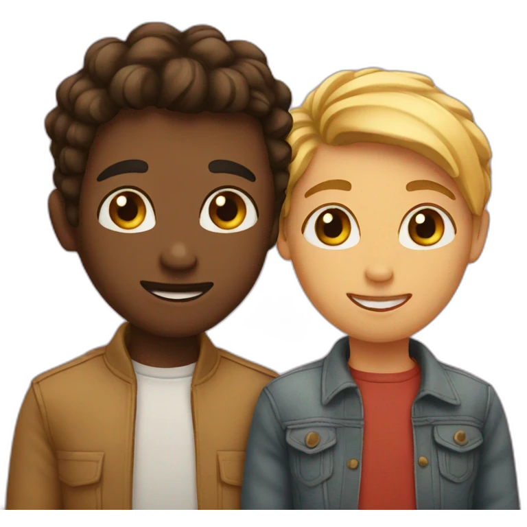 Love between two friends  emoji