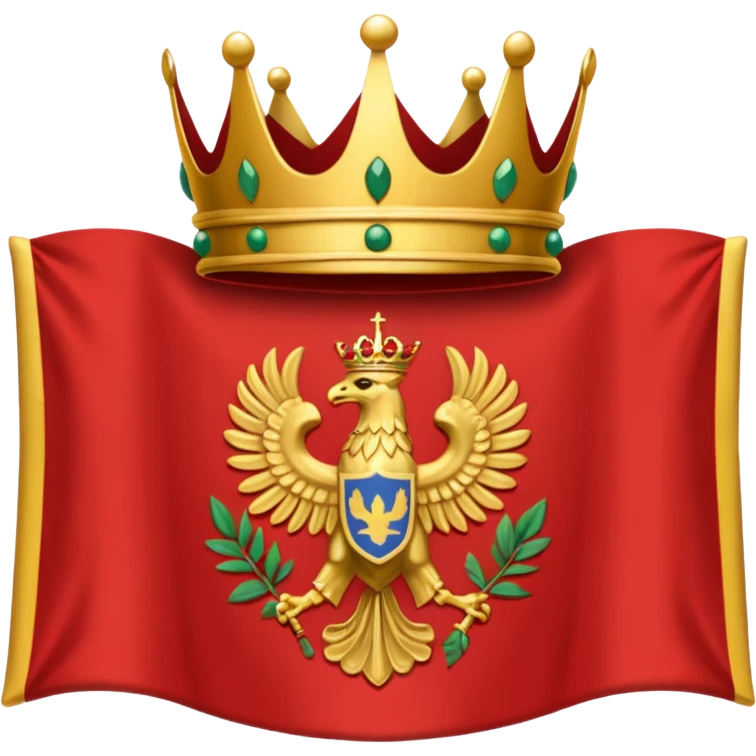 peux tu me générer le drapeau de l'empire romain en mode emoji drapeau basique avec une couronne de l'aurier et marquer SPQR au milieux emoji