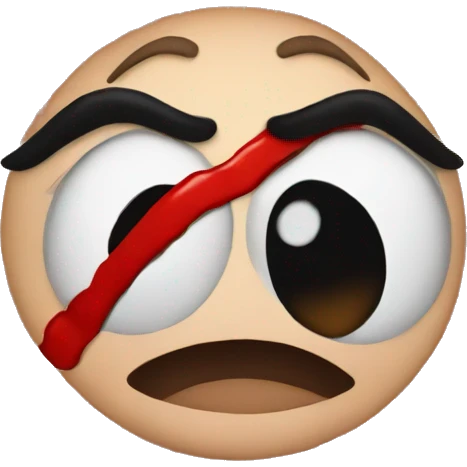 No kiss sign emoji