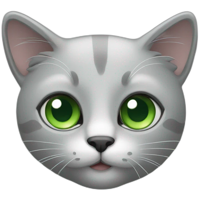 Cat-lite-grey-with-green-eyes emoji