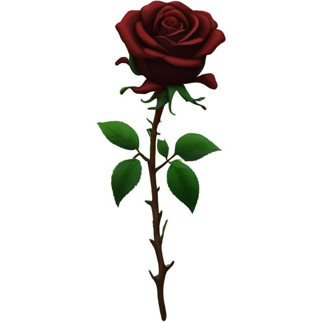 black rose with blood dripping  emoji