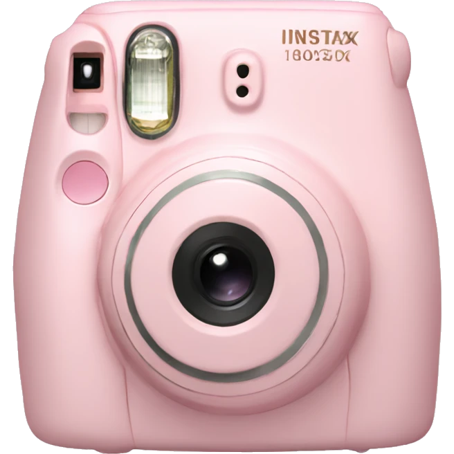 Light pink instax in bow emoji