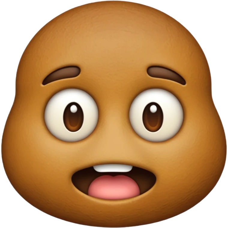 shit emoji with no eyes, nose, mouth emoji