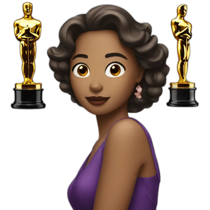 movie actress with oscar emoji