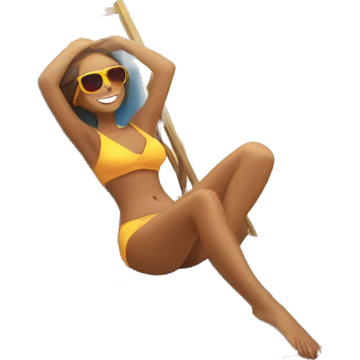 sun bathing emoji