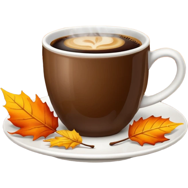 Automne café  emoji