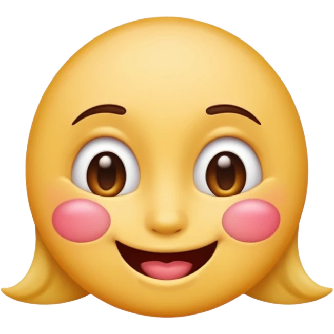 A single emoji that's feeling extreme happiness. Blushing and feeling in love. Grinning and smiling and making a kissy face. Something sweet and perfect to send to someone you love. Not a familiar love something deep and profound. Something unique. emoji