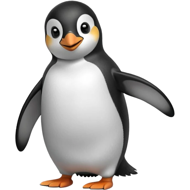 Create a penguen smile emoji