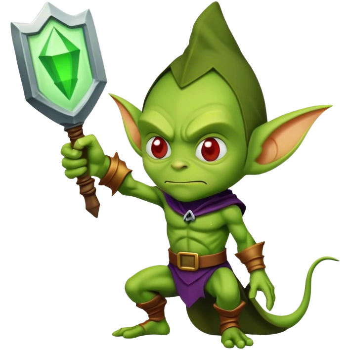Little goblin guarding the word “secret” emoji