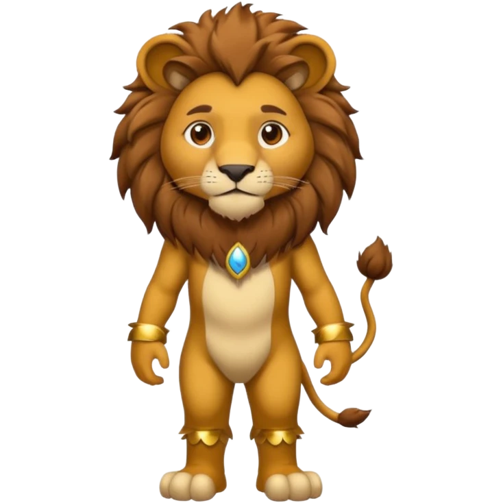 man in lion  costume  emoji