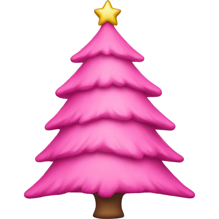 pink christmas tree emoji