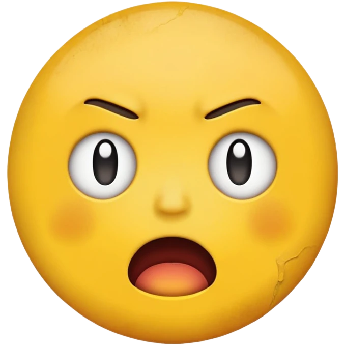 Emoji face of anguish and despair emoji