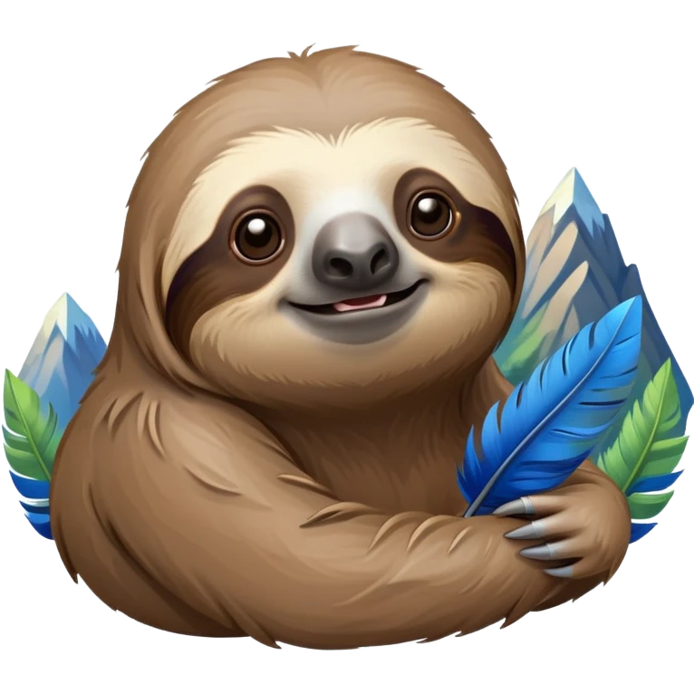 🪶🦥🗻🩵 emoji