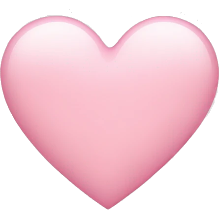 Light pink heart emoji