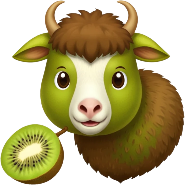 Kiwi goat emoji