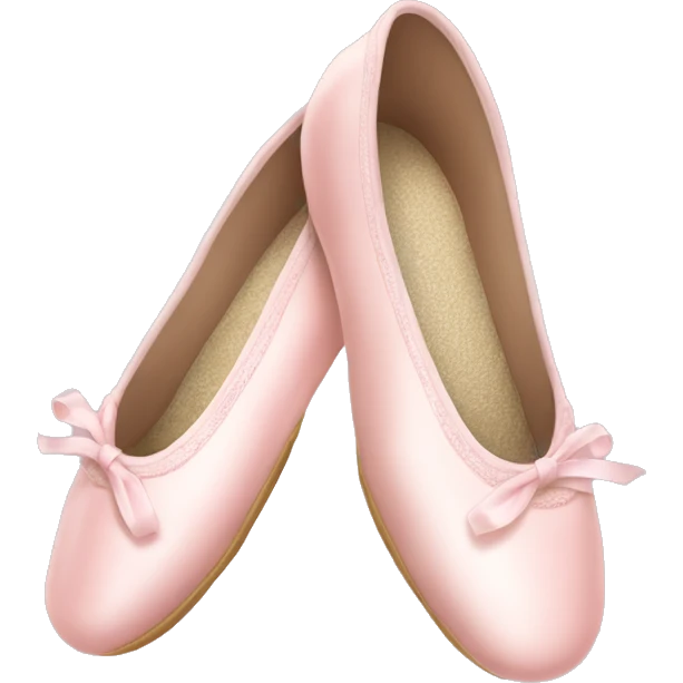 Pale pink ballet shoes emoji