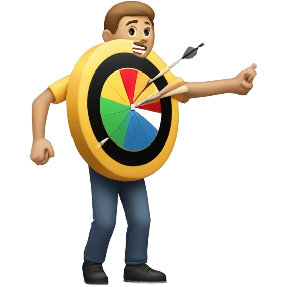 Playing darts emoji