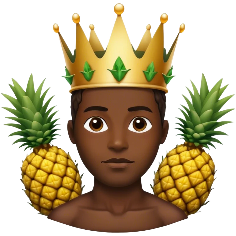 Pineapple king emoji