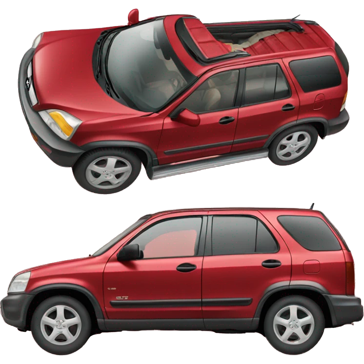 2002 red Honda CRV car emoji