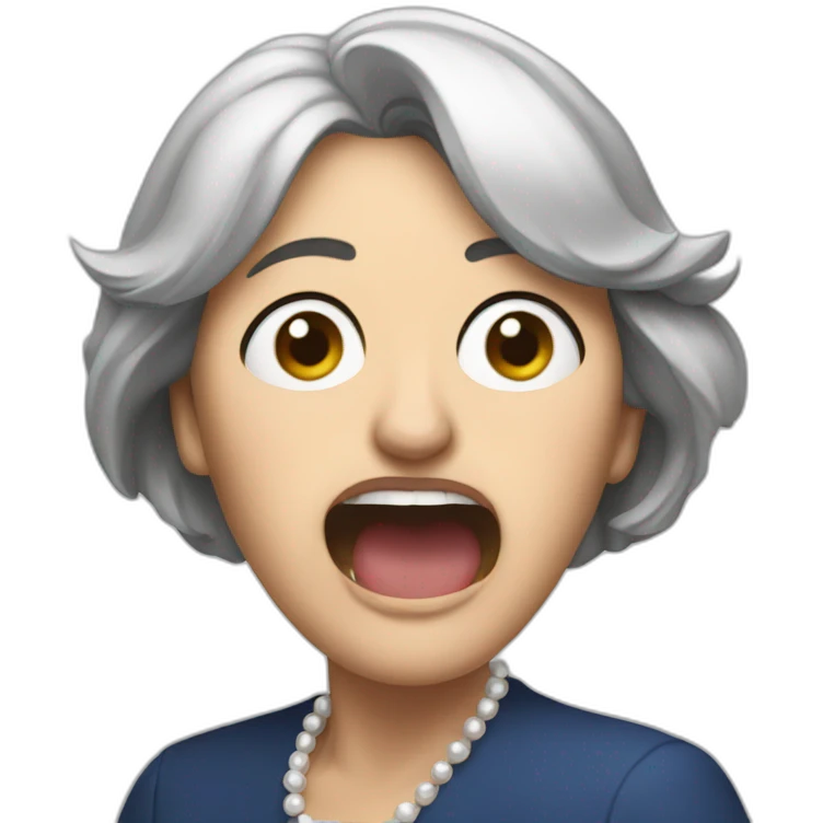 theresa may throwing up emoji