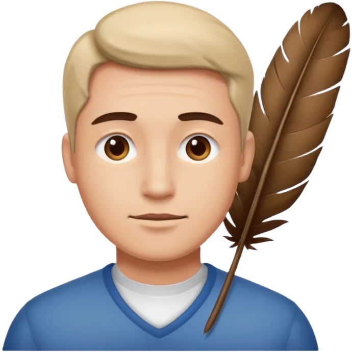 man feeling like a feather  emoji