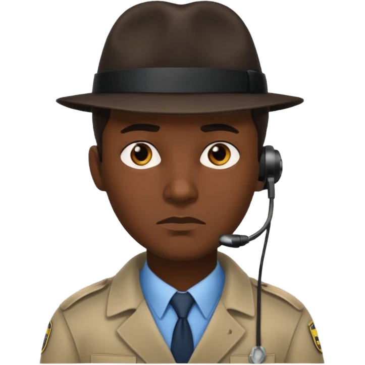 detective with earpiece emoji