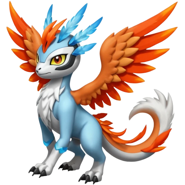 Meloetta-Wargreymon-Kyurem-Trico-Pokémon-Digimon-Fakémon-fusion-hybrid-creature emoji