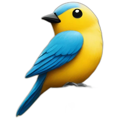 A wall with a bird grafiti  emoji