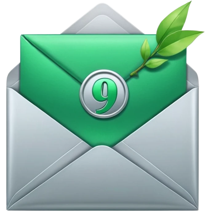 calendar icon with an envelope in front of it, featuring a prominent green checkmark, representing a successfully sent calendar invite emoji