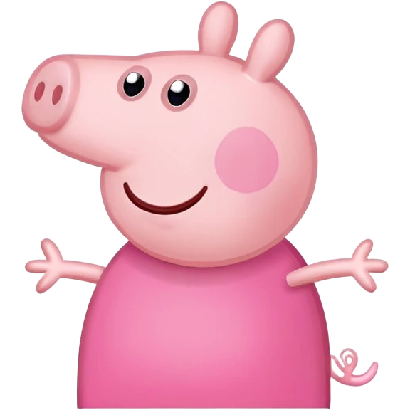 Peppa Pig cartoon character emoji