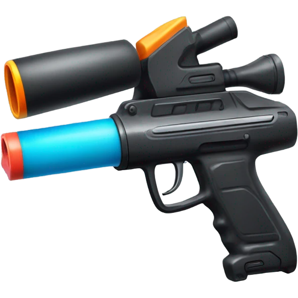 A paintball gun  emoji