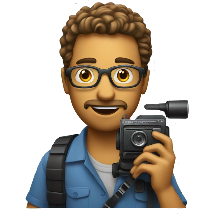 Filmmaker with camera and with a budget list emoji