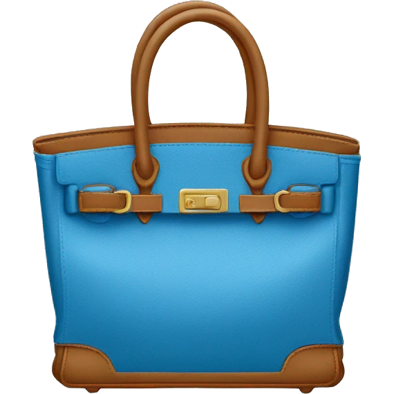 Blue Birkin bag emoji