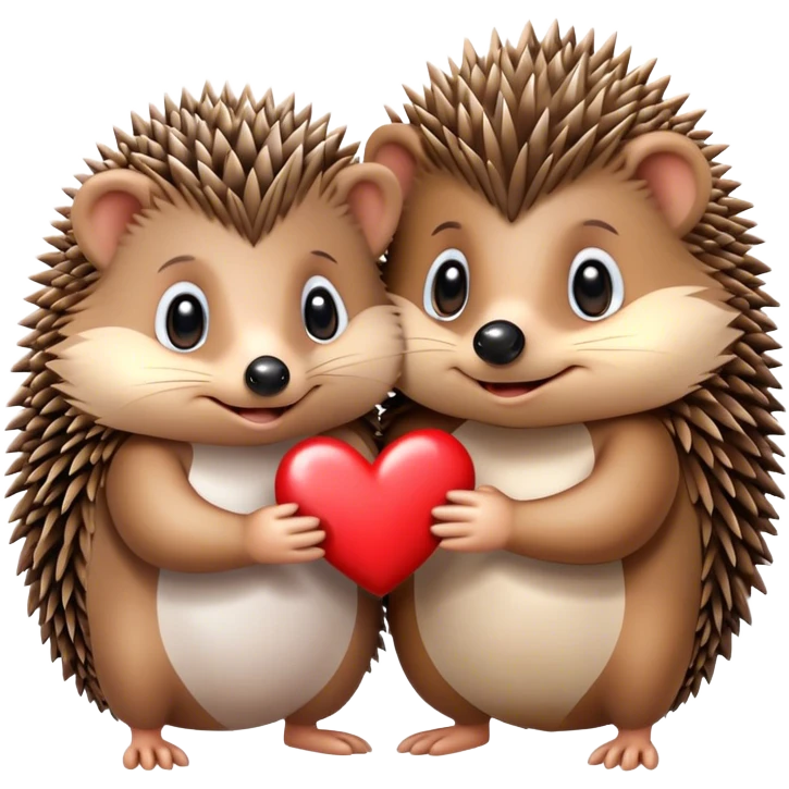 hedgehog set i love you to other hedgehog emoji