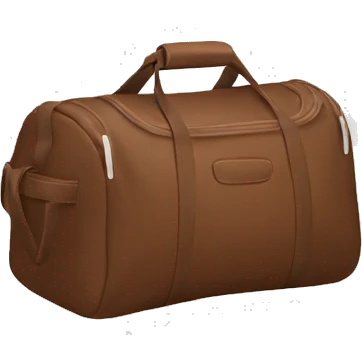 Brown sports bag emoji