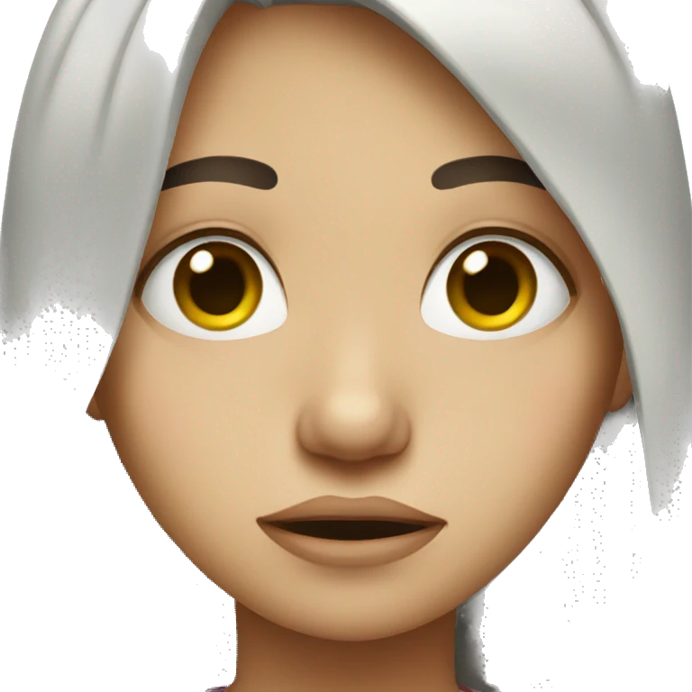 girl crying emoji