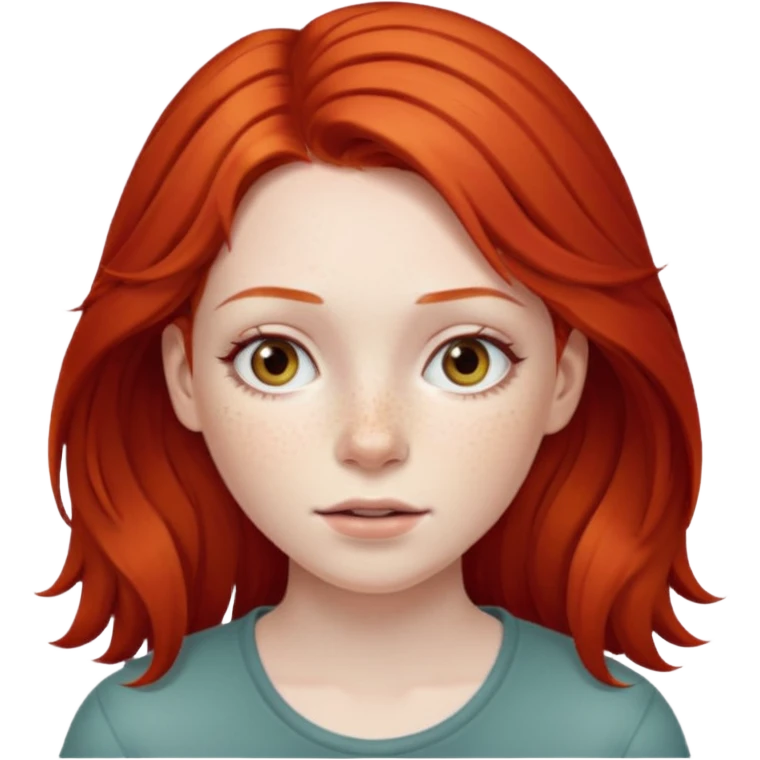 girl red hair emoji