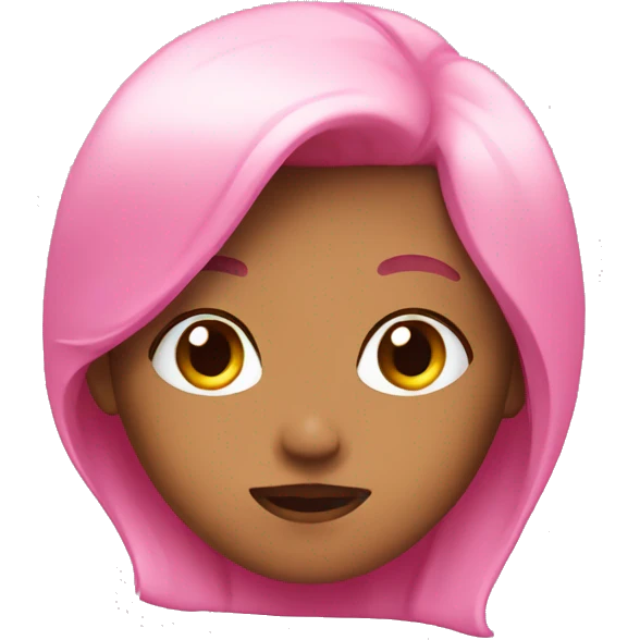 Pink and cute emoji